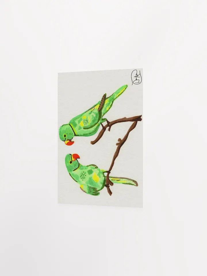 Birbs at the Window Watercolour Print product image (2)