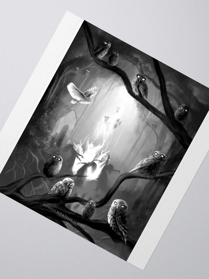 Sefa Bubbels Owl Forest Sticker product image (2)