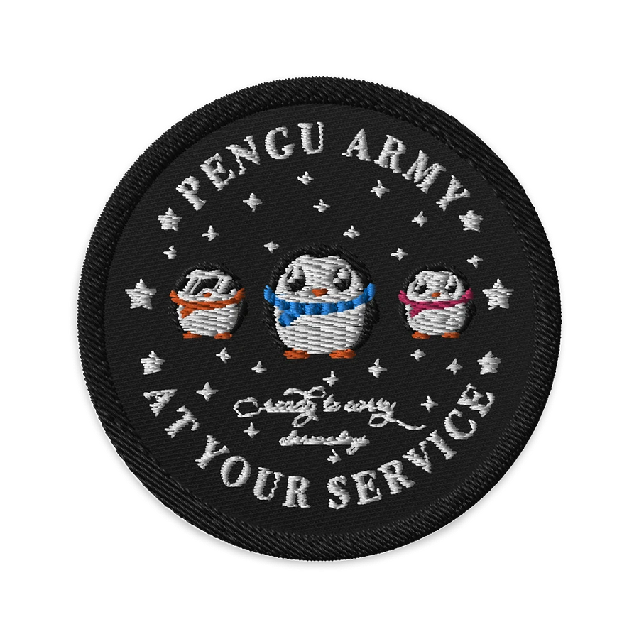 Penguin Army Embroidered Patch product image (1)