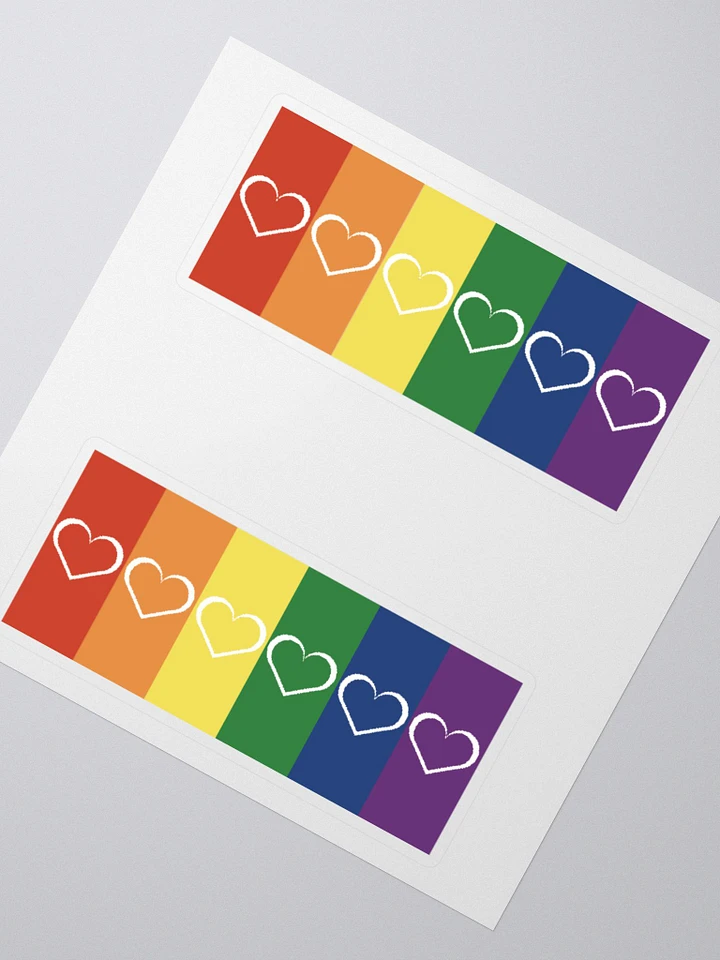 Rainbow Pride with Heart Stickers product image (2)