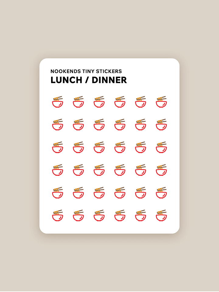 Tiny Stickers: Lunch / Dinner product image (1)