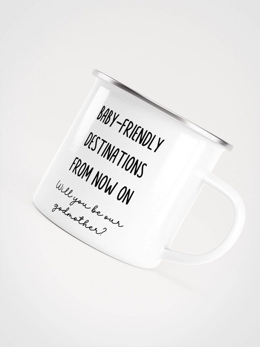 Camping Godmother Proposal Gift - Camping gear Enamel Mug product image (7)