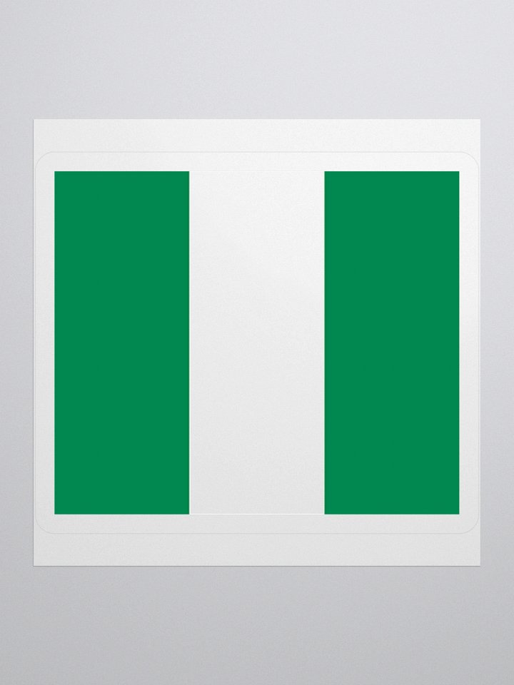Exclusive Nigerian Flag Kiss-Cut Stickers - High-Quality Vinyl, Multiple Sizes product image (1)