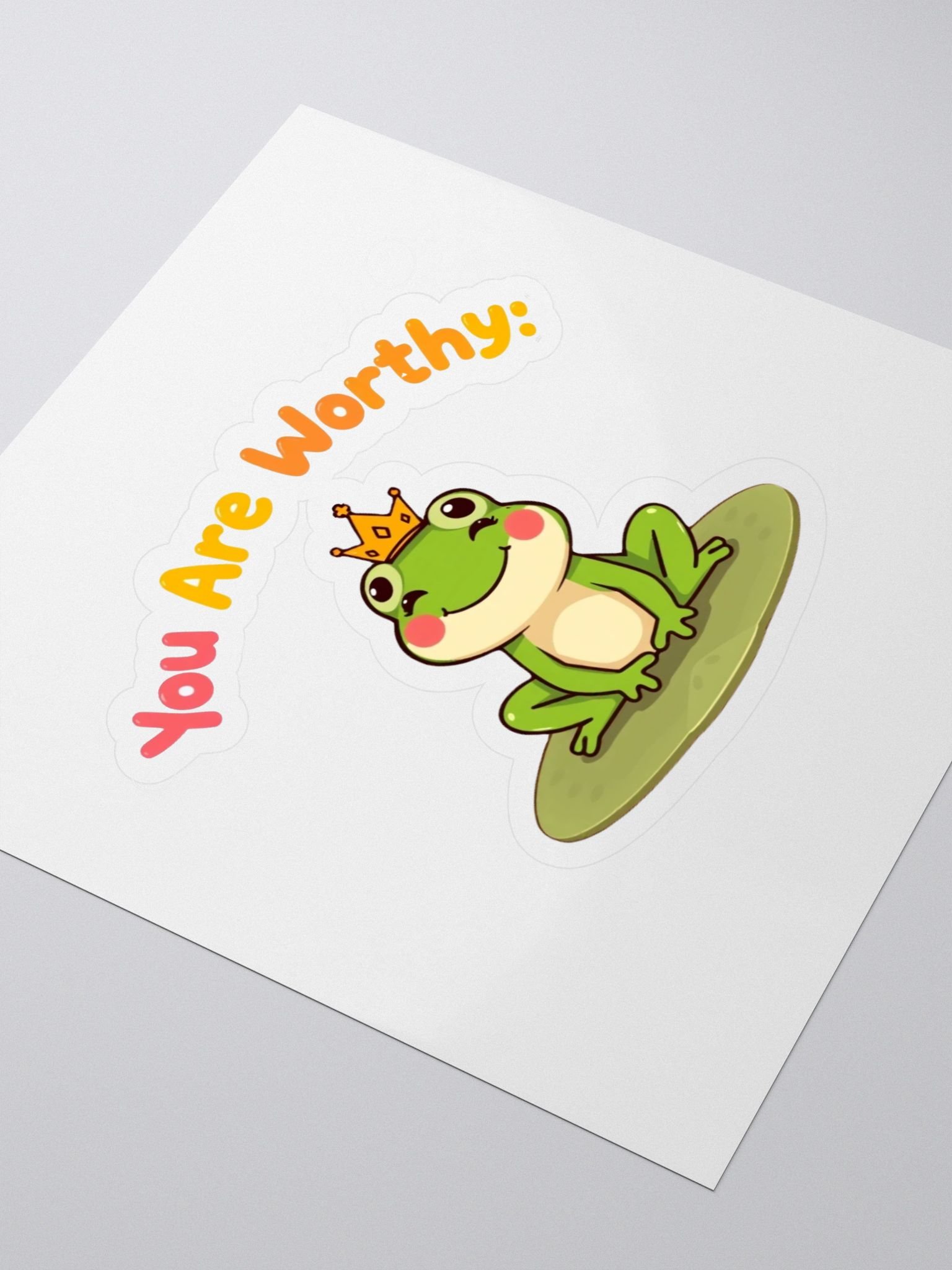 Crowned Frog You Are Worthy! Stickers product image (3)