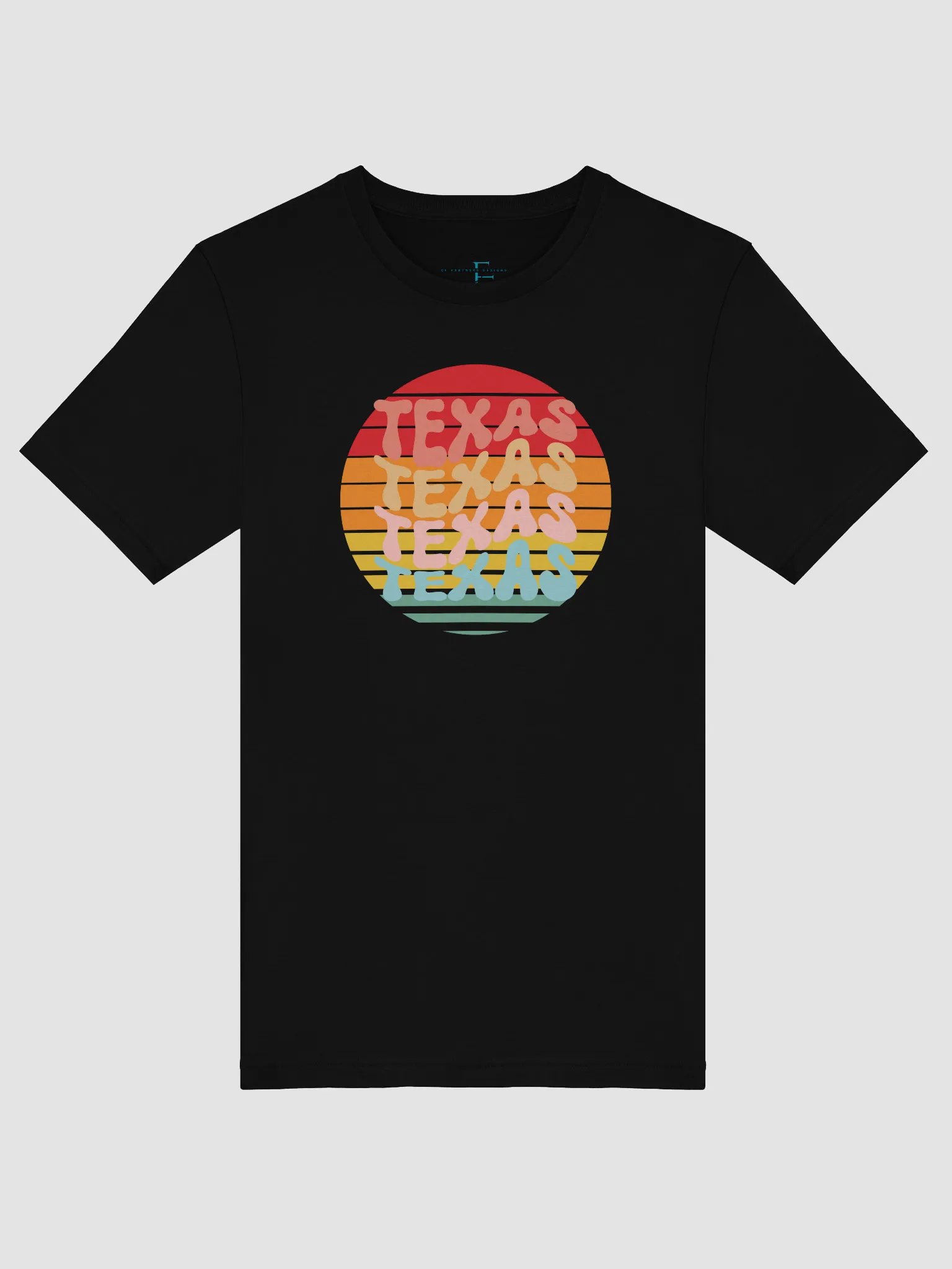 🧡 Retro Sunset Texas Tee – Bella+Canvas Unisex Jersey T-Shirt product image (37)