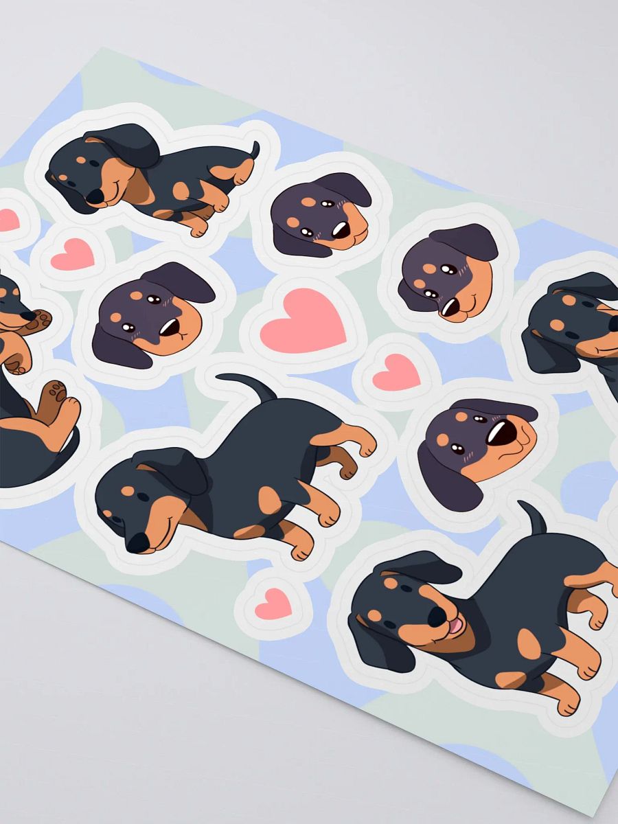 Dachshund Delight Kiss Cut Sticker Sheet product image (3)
