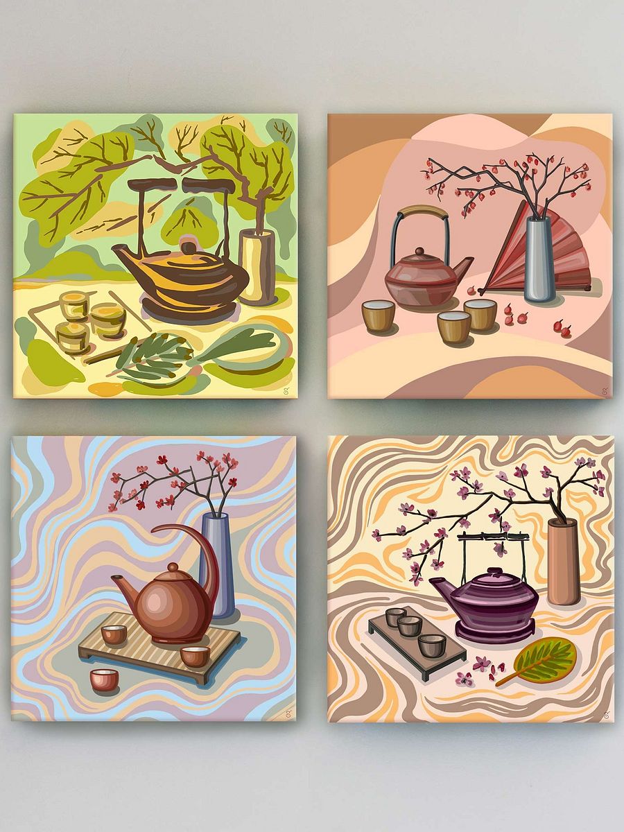 Pastel Teatime Canvas Art - Coffee Shop No. 11 product image (143)