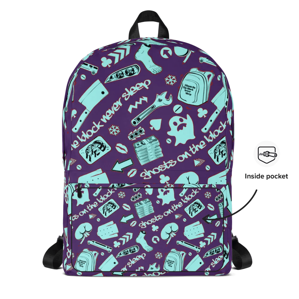 A8M - Ghosts On The Block Never Sleep Bookbag (Iced January) product image (8)