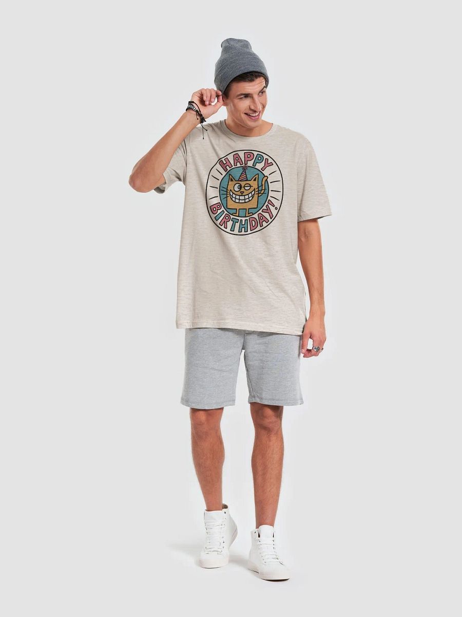 Winking Birthday Cat T-Shirt product image (7)