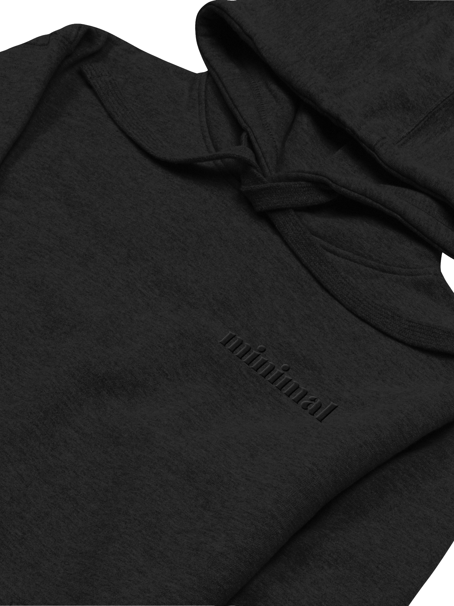 001: black stitched hoodie product image (3)