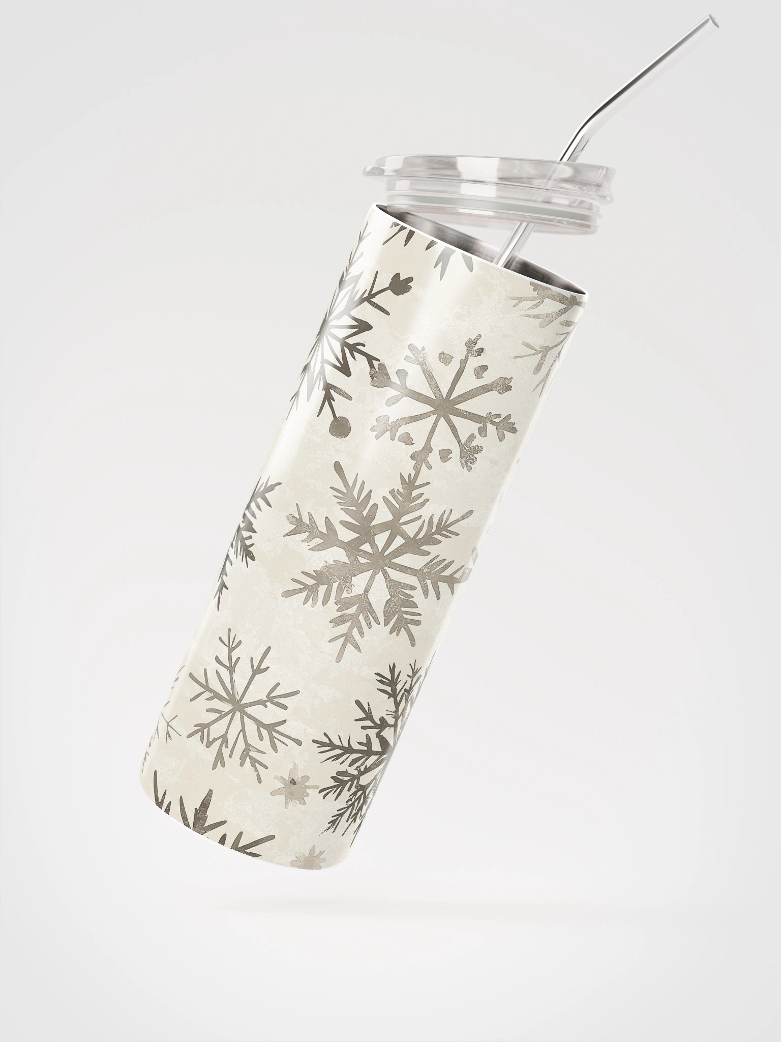Vintage Snowflakes Stainless Steel Tumbler product image (2)