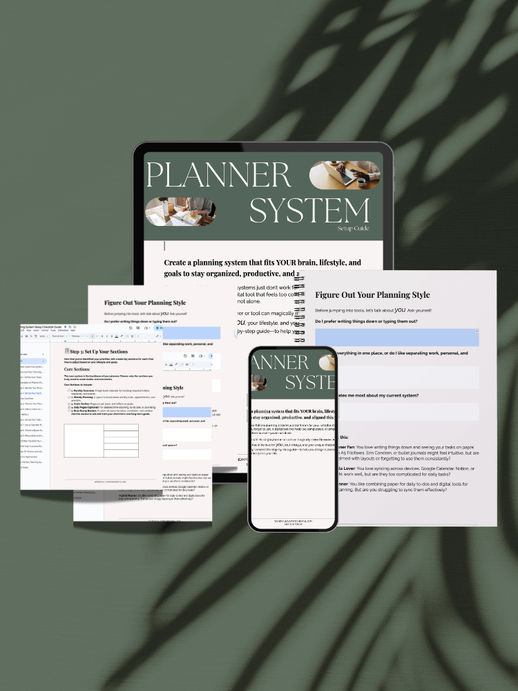 Create Your Perfect Paper Planner System Workbook product image (1)