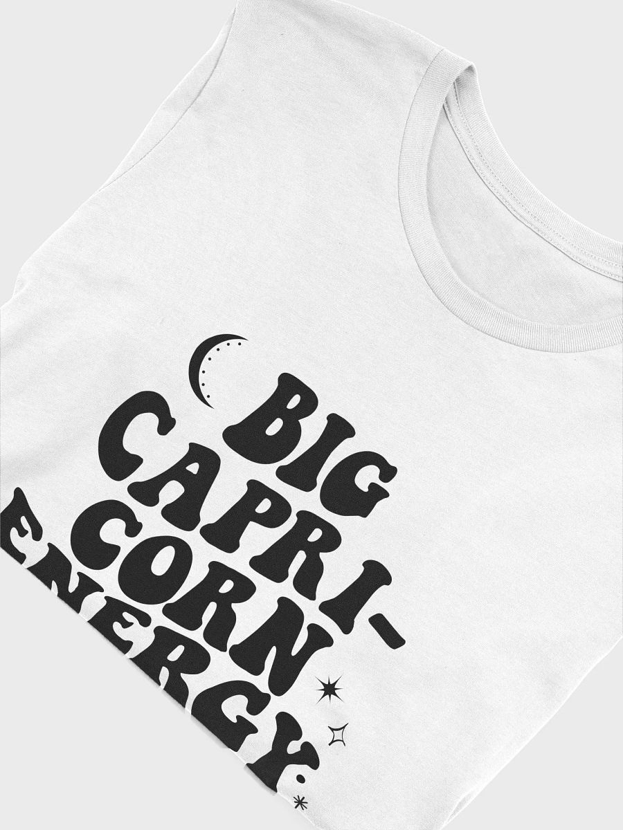 Big Capricorn Energy T-Shirt (Black logo) product image (4)