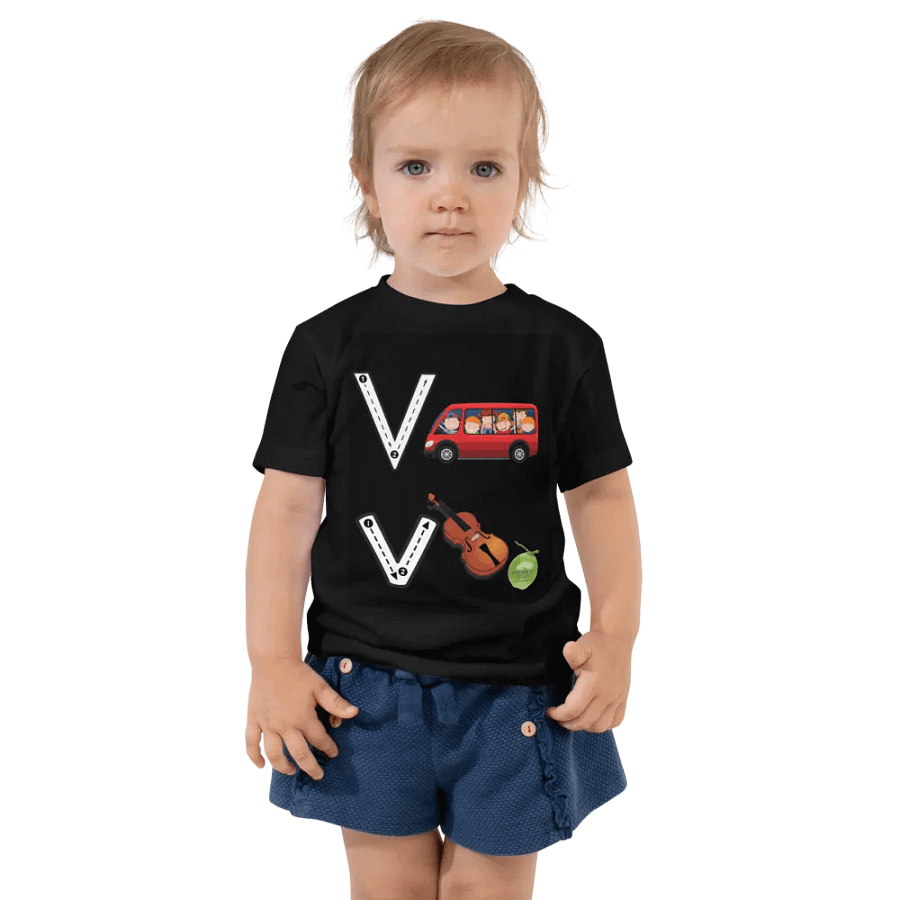 JoBeth Design  Black Vv 🎻 Toddler T-Shirt👚 product image (1)