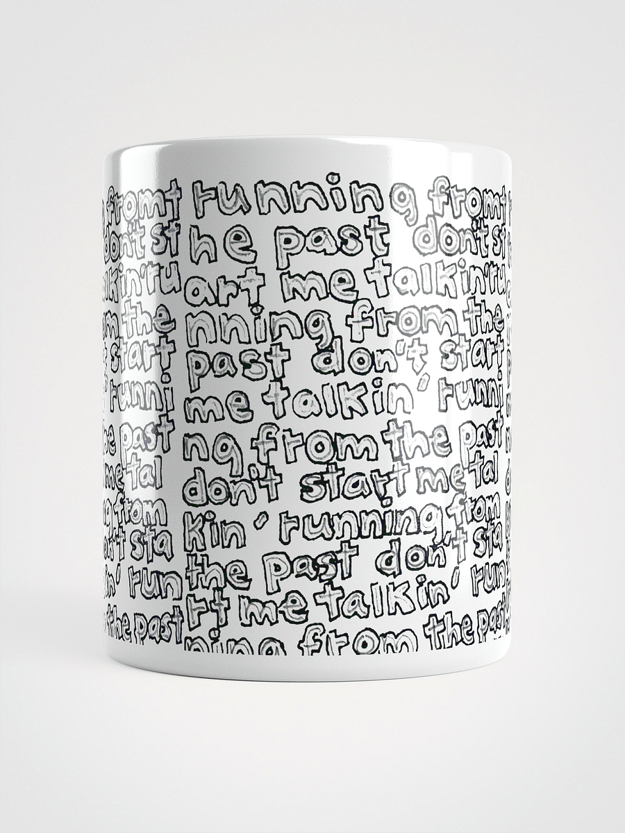 Running from the Past White Glossy Mug product image (5)
