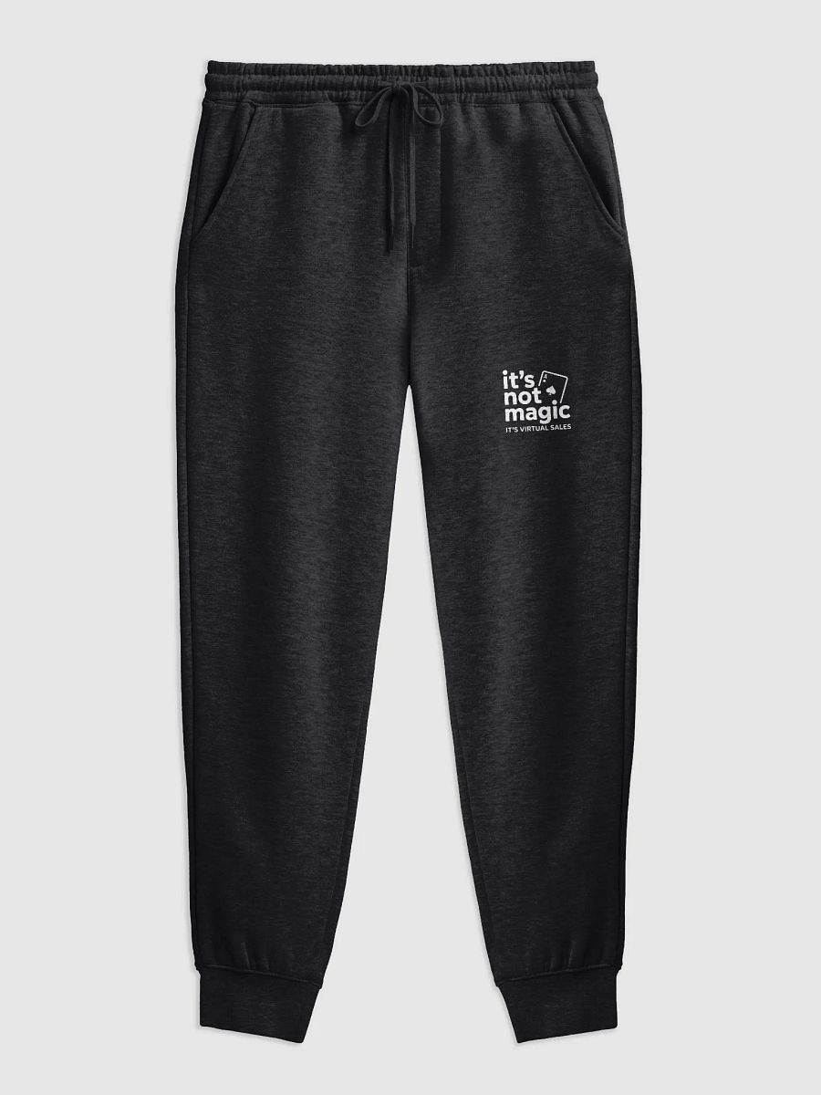 "It’s Not Magic" Joggers – Black w/ White Logo product image (5)