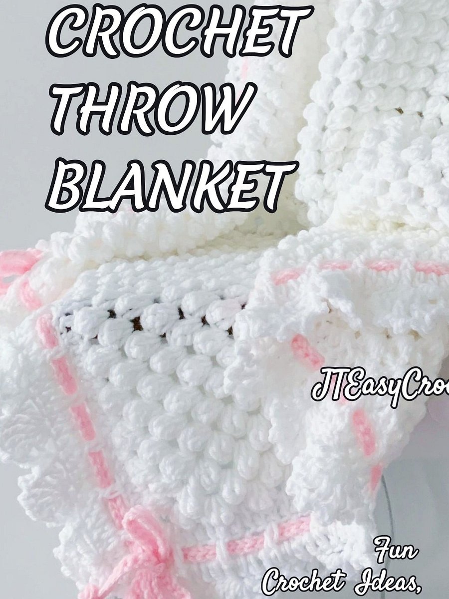 Infinity Continuous Granny Square Baby Blanket Crochet Pattern VIDEO & PDF Instant Download product image (2)