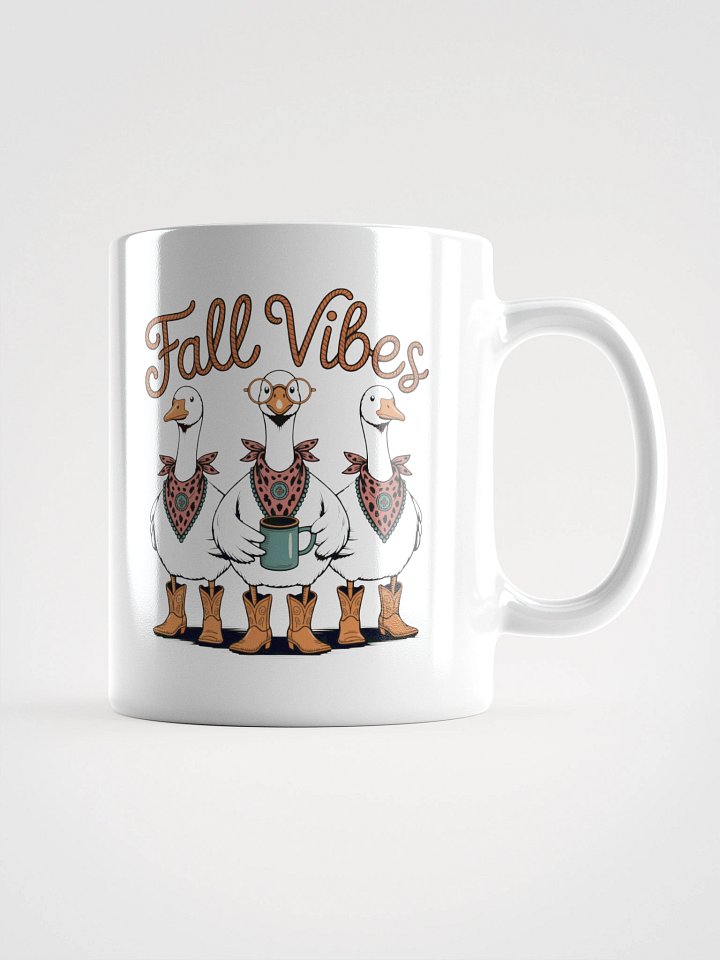 Silly Goose Fall Vibes White Glossy Mug product image (2)