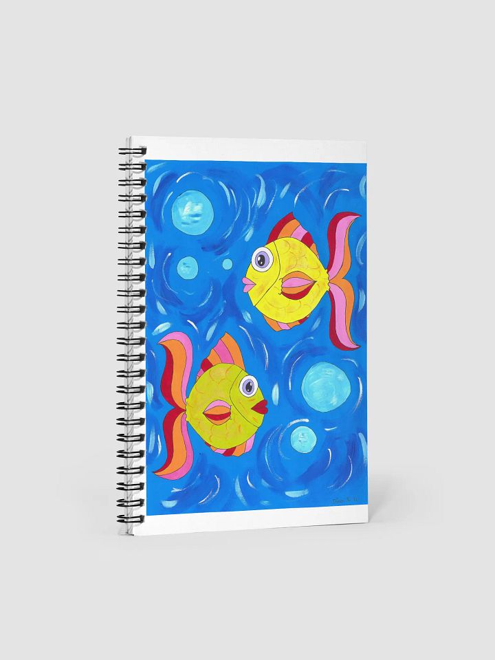 Fish style (art by Dina R.) acrylic painting picture - Spiral Notebook product image (1)