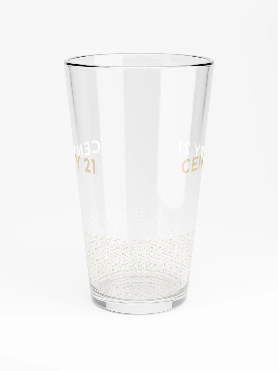 Shaker Pint Glass with Gold CENTURY 21 Edge Wordmark product image (4)