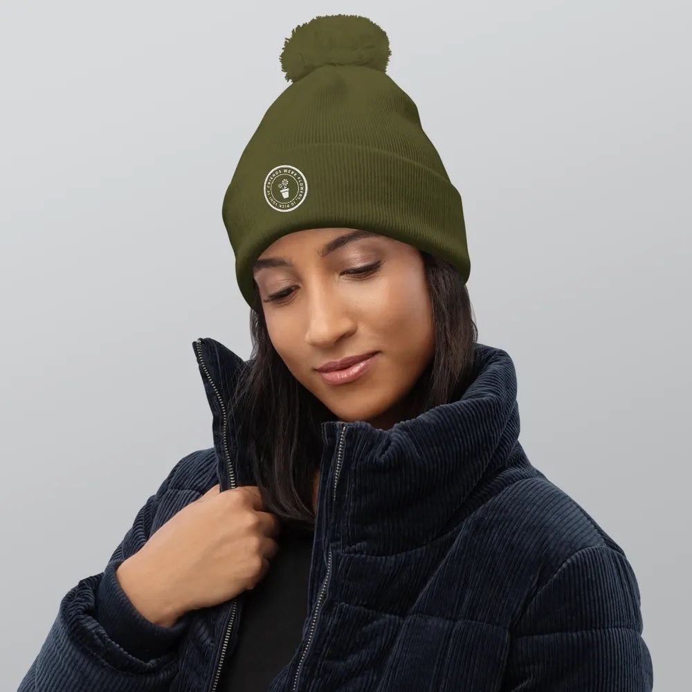 If Friends Were Flowers Pom Pom Beanie (Olive) product image (10)