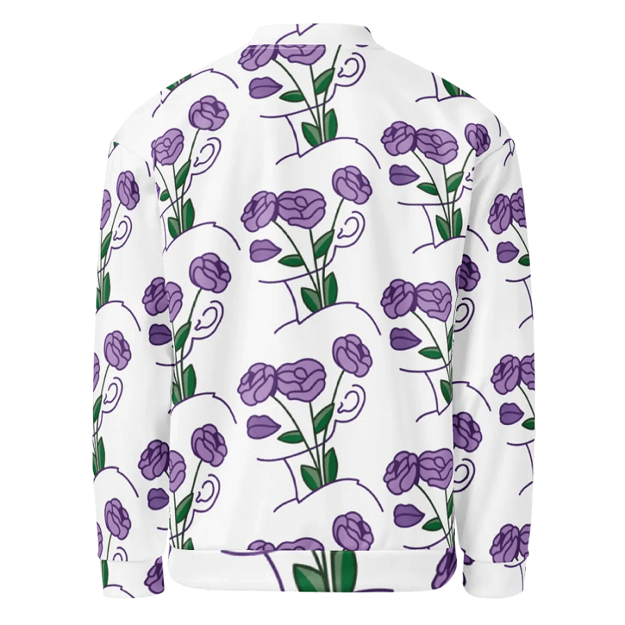 Purple Petals Bomber Jacket product image (8)