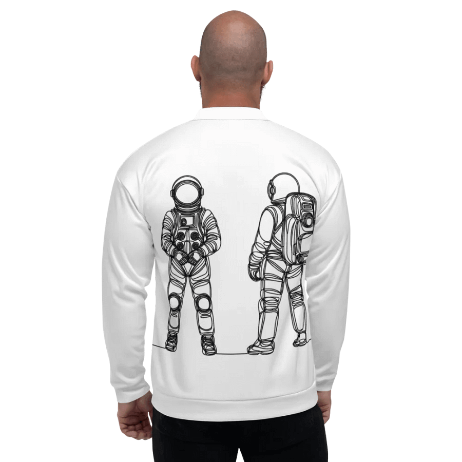Galactic Explorer LIne Art All-Over Bomber Jacket product image (2)