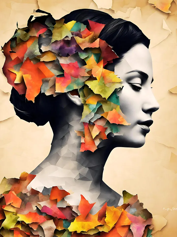 Paper Collection | Colorful Contradictions | Canvas Art Painting product image (1)