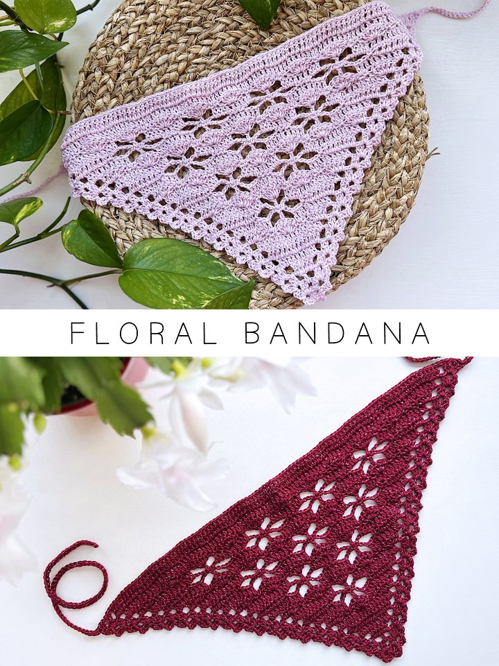 Crochet Pattern: Sakura Bandana product image (1)