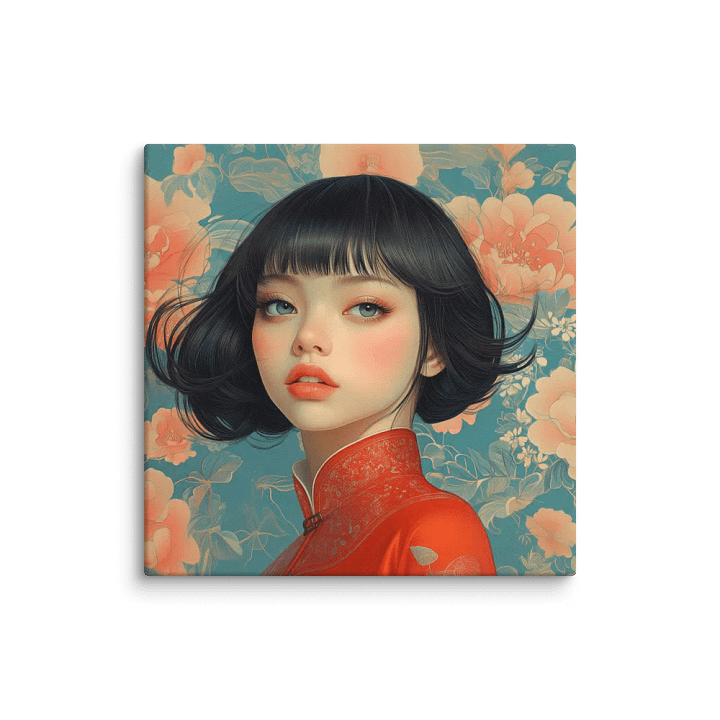 Blossom Reverie - Wrapped Canvas Square Print product image (1)