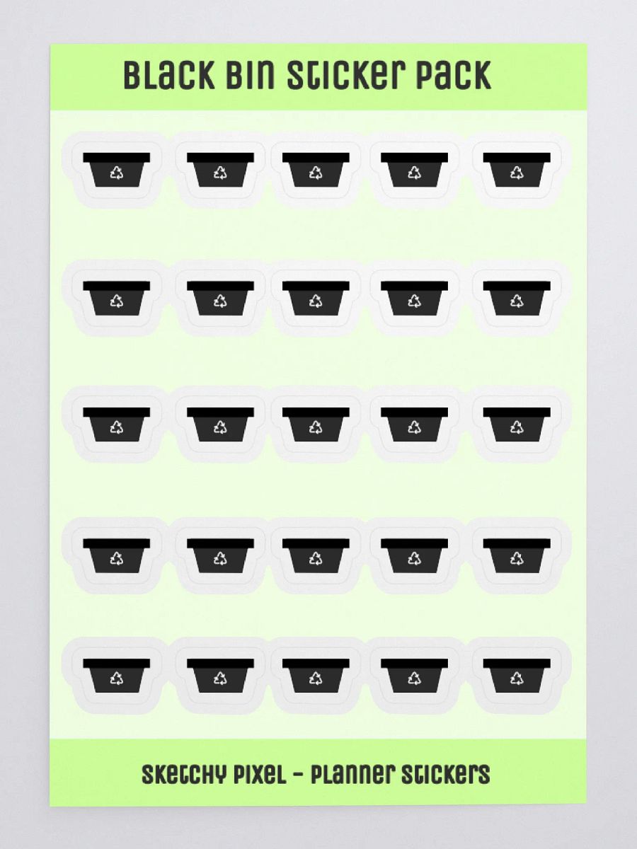 Black Bin - Sticker Pack product image (1)