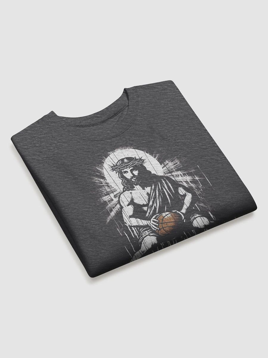 Jesus plays basketball Sweatshirt product image (15)