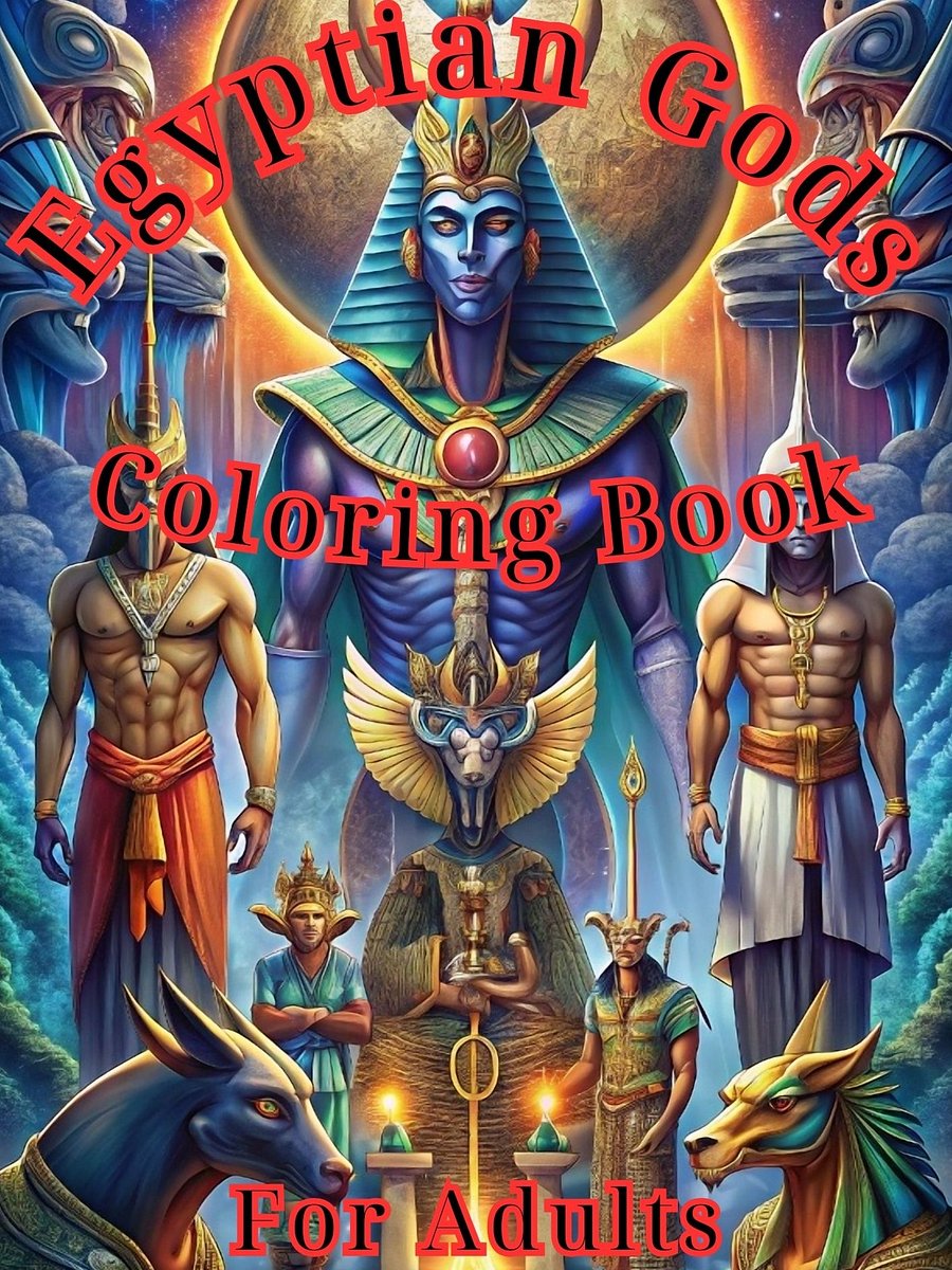 Egyptian Gods Coloring Book for Adults product image (1)