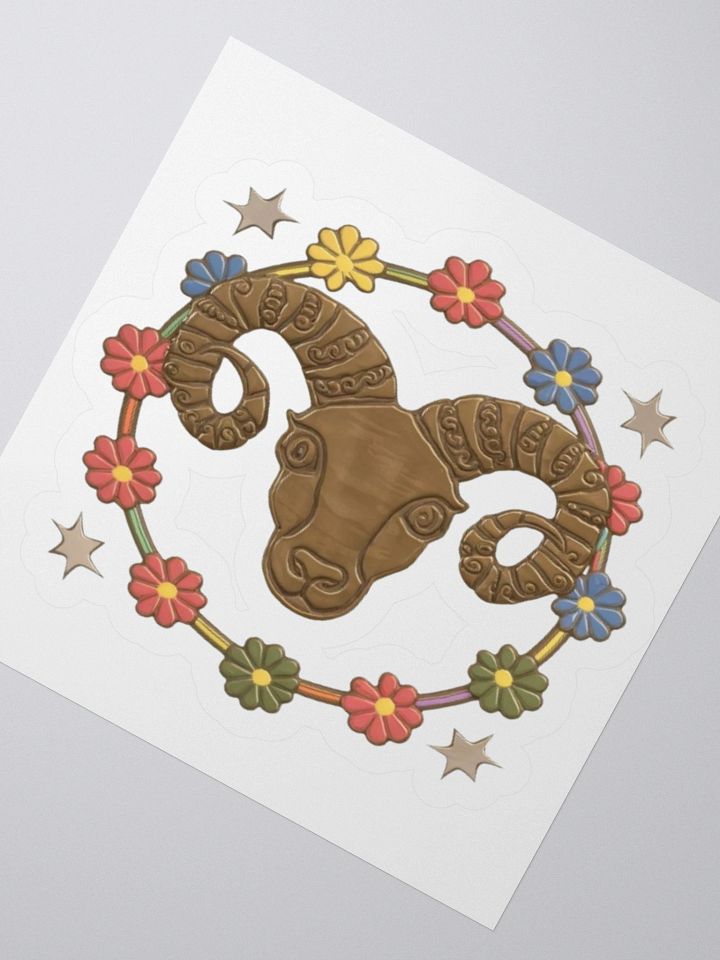 Aries Zodiac Kiss-Cut Sticker product image (4)