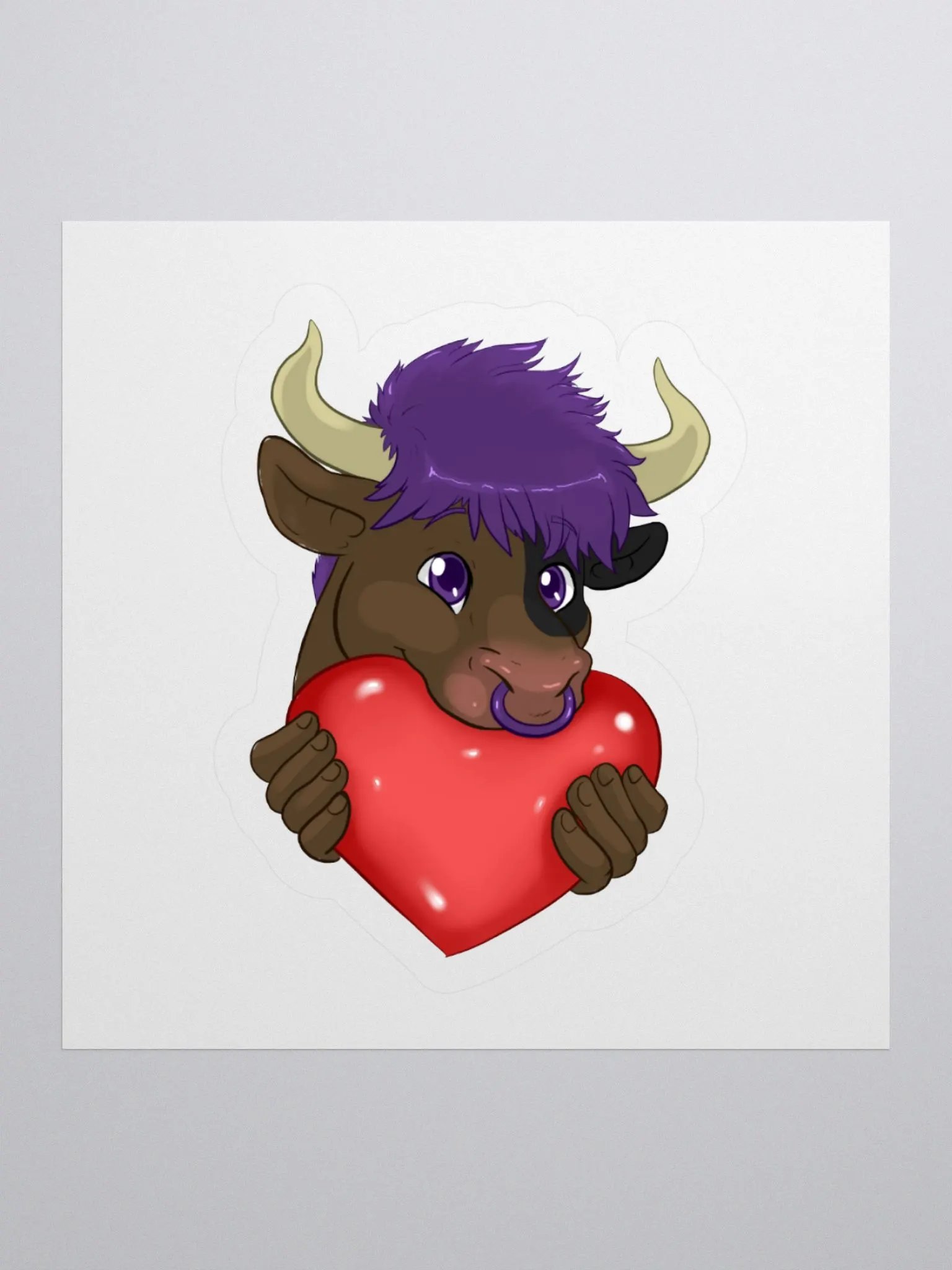Yuuma Heart Emote Sticker product image (1)