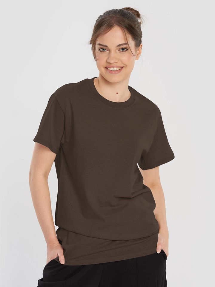 Plain Color Chocolate T-Shirt product image (1)