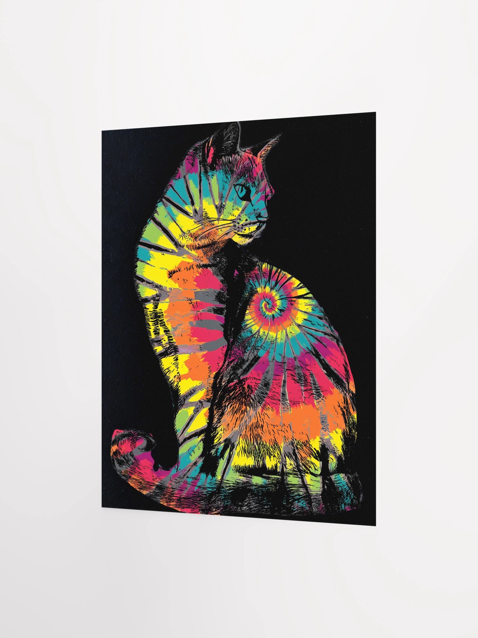 Psychedelic Feline Matte Paper Print product image (8)