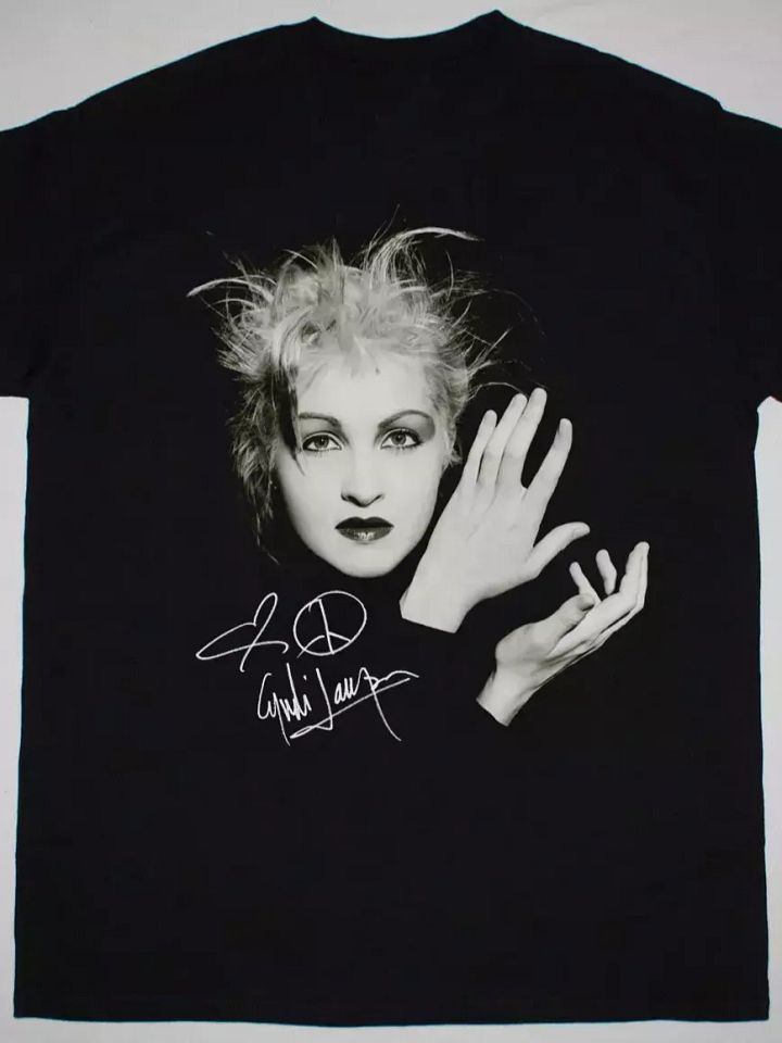 Cyndi Lauper Signature Short Sleeve Black All Size S to 5XL Shirt product image (1)