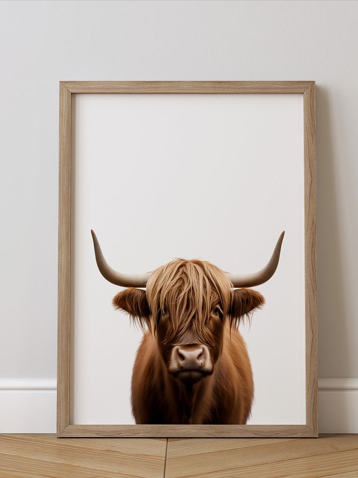 Highland Cow Portrait product image (1)
