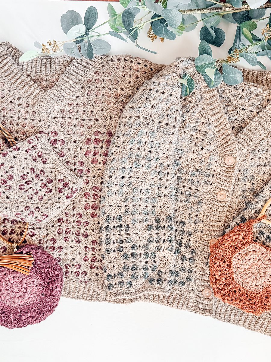 Granny Square Cardigan Tutorial (9 sizes) product image (5)