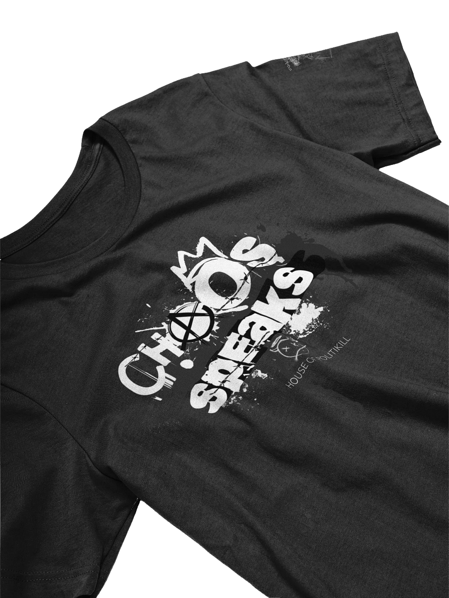 Chaos Speaks Graffiti Tshirt - Bella+Canvas Streetwear Tee - Rebellious Statement Shirt product image (3)