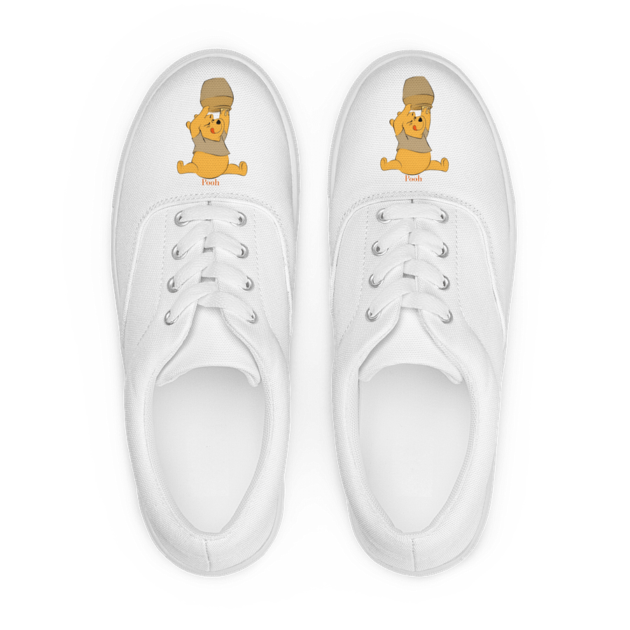 Women's Lace-Up Canvas Shoes Pooh Bear Graphic product image (1)