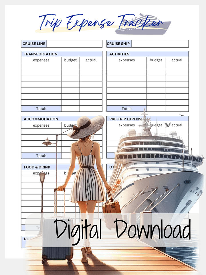 💰 Trip Expense List – Stay on Budget During Your Travels! product image (1)