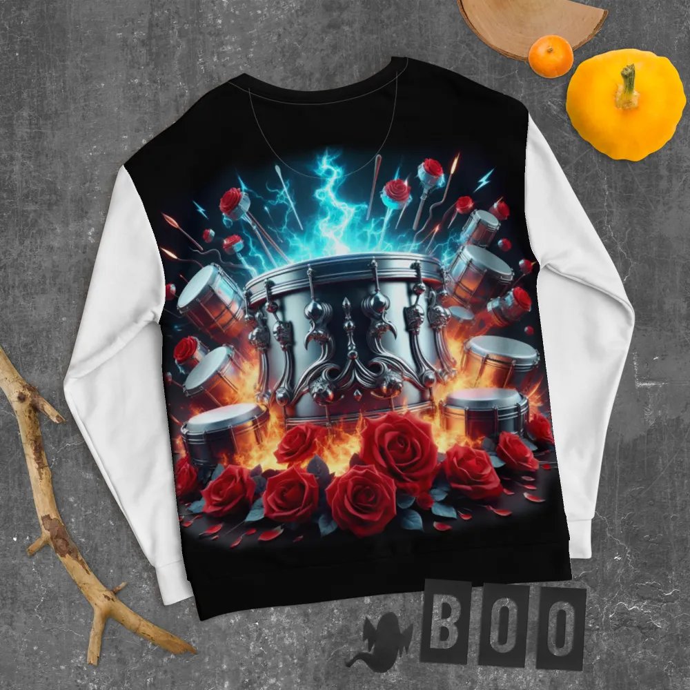 Rhythmic Drum Reverie Recycled - Unisex Sweatshirt #7 product image (8)