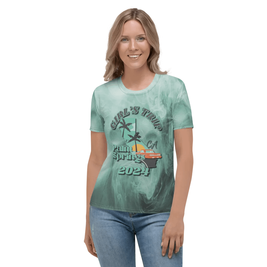 Girls Trip Palm Springs Ca 2024 All Over Print T-shirt product image (2)