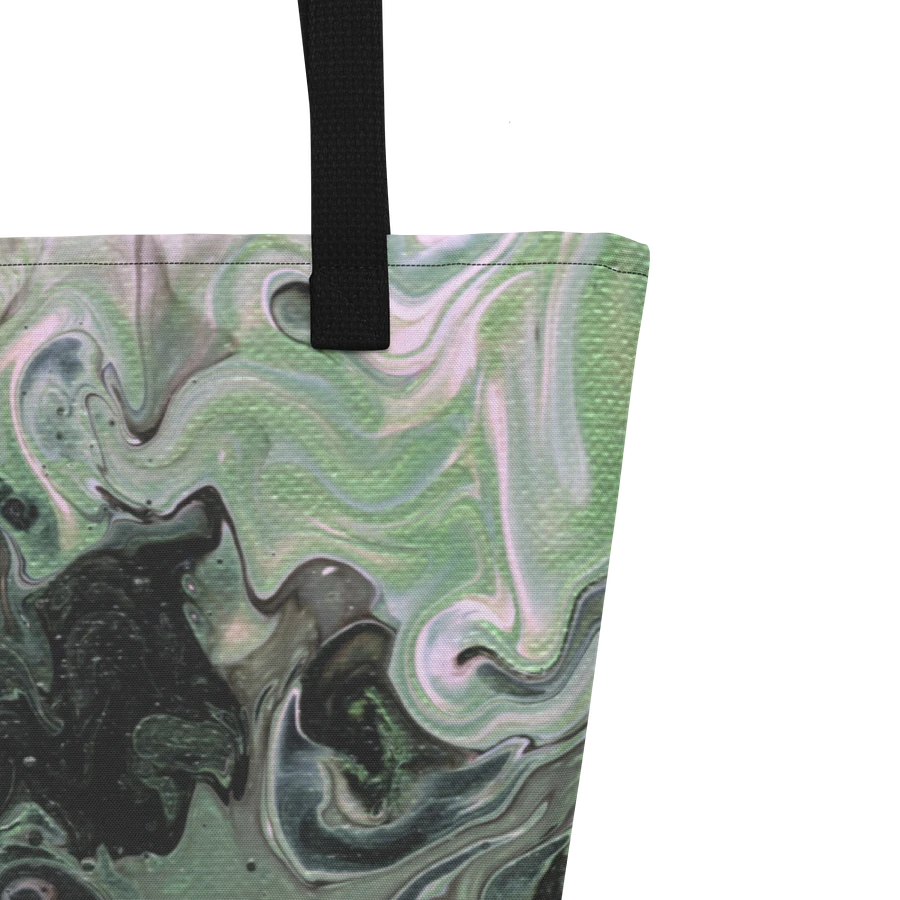 Metallic Green Fluid Acrylic Tote Bag product image (3)