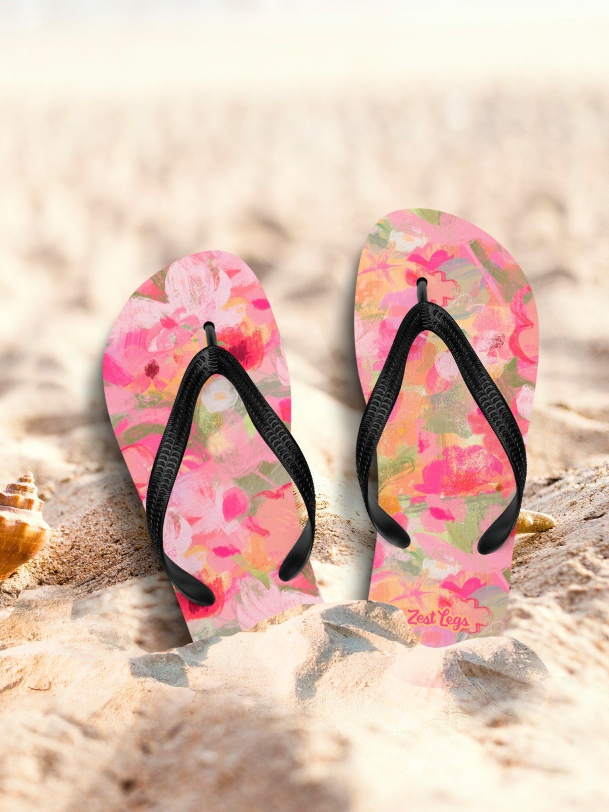 Flip flops "Sweet Pastel Florals of Spring" product image (3)