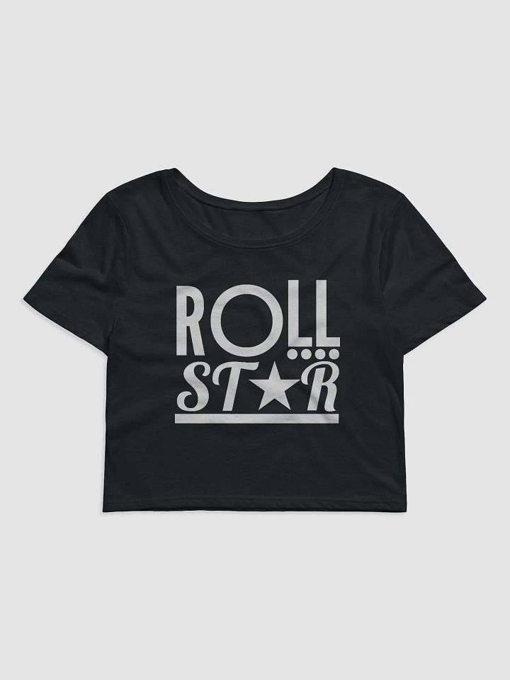 OG ROLLSTAR WHITE LOGO CROP TOP product image (1)