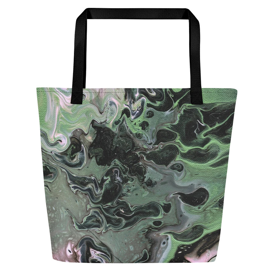 Metallic Green Fluid Acrylic Tote Bag product image (2)