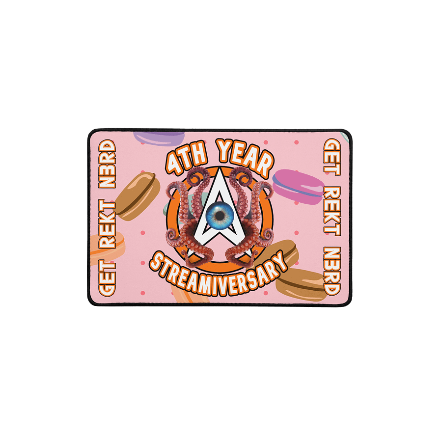 (Limited Edition) 4th Streamiversary 'OA-Cthulhu' Logo Desk Mat - *Macaron Theme* product image (1)